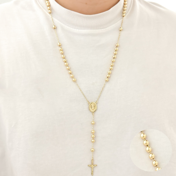 Cadena Virgen Guadalupe Oro Laminado